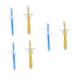 Frcolor 6 STK bristle toothbrush newborn toothbrush toys for children infant mouth clean baby toys newborn toys for newborn toothbrushes earth colors form toddler