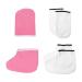 LIXBD 4 pairs of paraffin wax bathing hand shoes feet moisturizing work gloves foot spa cover paraffin wax warmer isolated gloves for hand and foot treatment