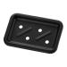 Ciieeo Bathroom Soap Holder Bathroom Soap Organizer Lipstick Case Soap Dish Holder Heart Shaped Rug Wall Soap Dish Soapdish Suction Cup Soap Holder Soap Rack Drain Rack Space Aluminum Black 12.6x8.4x3cm