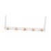 STOBAZA Rear The for Home Rack Door Hanging Organizer Back Over Towel Hook Punch- Clothing Punch 50X8cm White