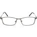 Elegant Mini Metal Reading Glasses - Rectangular Stainless Steel Frame | Free Case | Unisex 1.0 Diopters - Buy Online on GoSupps.com