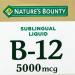 Nature's Bounty Vitamin B12 5000 mcg Sublingual Liquid Cardiovascular Health & Cellular Energy Support 2 Fl Oz (1 Count) (Pack of 3) 2 Fl Oz (Pack of 3) - Buy Online on GoSupps.com