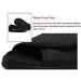 Men's Wide Width Open Toe Diabetic Recovery Slippers - Adjustable Orthopedic Walking Shoes for Foot Relief - Non-slip Arthritis Edema House Shoes - 7 Wide Black - Buy Online on GoSupps.com