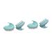 Fomiyes 4 pieces of hair shampoo massage devices for the scalp shampoo brush head skin massage devices scalp brushes hair scalp.