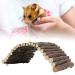 FDIT hamster wooden bridge Small animals wooden arch bridge ladder small animal cage decoration for guinea pig chinchilla ferret reptil (s)