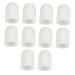 FRCOLOR 5 Pairs Finger Protector Finger Pads Guitar Toe Covers Sleeves Durable Finger Covers Finger Protection Cover Toe Tubes Sleeves Nails Gel Finger Cushion Corn White Elasticity Sebs