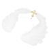 Wedding Headband White Angel Wing Headbands Dress up Fancy Cosplay Party Costume Headpiece for Women Bridal Wedding Christmas Hair Accessory Virgin Headpiece