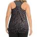 Women's Plus Size Workout Tank Tops Racerback Loose Fit Sport Athletic Tops Yoga Running Summer Shirts Bb_grey Leopard 3X-Large Plus
