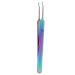 Stainless steel luxury twilight curved eyelash tweezers made of stainless steel high-precision lace tip fine lace for plugs/manicure eyebrows eyelashes