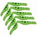 Epedic 5/10 pieces of fogless accessories for masks glasses silicone anti-fog nose bridge pads anti-fitting silicone nose bridge prevents the fitting of glasses (color: green size: 10 st 10 pc green