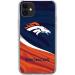 Skinit Clear Phone Case Compatible with iPhone 11 - Officially Licensed NFL Denver Broncos Design
