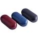 Contact Lens Case - 2 in 1 Double Sided Portable Glasses Case - Mirror - Tweezers and Applicator Included - Perfect for Home Travel - 3 Colors (Blue) - Buy Online on GoSupps.com