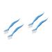 minkissy 4 Pcs 2 Mirror Holder Clips Cleaning Brush Household Cleaning Tools Gems for Teeth Handheld Window Brush Groove Gap Cleaning Tools Cup Brush Nasal Gel Keyboard Shoe Brush