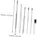 Lurrose 3 Sets 6-Piece Ear Cleaning, Lip Gloss & Piercing Kit - Stainless Steel Ear Wax Removal Tools & Spiral Spring Ear Cleaner Set - Buy Online on GoSupps.com