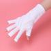 FRCOLOR 3 Pairs Gel Manicure Gloves Chinese Wooden Pillow Uv Shield Glove Silicone Ear Display Nail Cotton Glove Anti Uv Glove Half-Finger Gloves White Thin Section - Buy Online on GoSupps.com