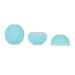 Peiylism 10pcs Blank Cosmetic Ball Container Heart Shape 7g Lip Balm Jar Eye Gloss Cream Sample Case Blue
