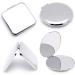Folding Makeup Mirror Portable Stainless Steel Cosmetic Mirror Double Sided Pocket Mirror Square. - Buy Online on GoSupps.com