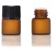 Enslz 50 Empty Amber Glass Bottles for Essential Oils - Refillable Brown 1ml | Perfect for DIY and Craft Projects - Buy Online on GoSupps.com