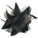 Black Chiffon Flower and Feather Fascinator on Comb. - Buy Online on GoSupps.com