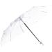 GYY One-Button Open and Close Folding Transparent Umbrella Automatic Umbrella Tri-fold Umbrella Rainproof and Windproof Lightweight Portable Umbrella white