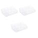 NOLITOY Make Up Brush Holder 3pcs box Stand Lipsticks Makeup Shadow Desktop Eye for Pressed Organizer Blusher Display Acrylic