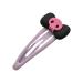 Limtula Cute Bowknot Skull Shape Hairpins Hot Girls Snap Hair Clip Spring Hair Clip for Woman Ponytail Side Hair Clip Purple