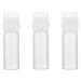 Minkissy hair coloring tools bottle brush 3 pieces root ridge applianter bottle Applicator bottle Haarb