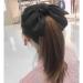 3 Women Bow Hair Clips French Fabric Hair Clips for Women Hair Clips with Bow Elegant Satin Hair Accessories for Girls (Black+Red+White) - Buy Online on GoSupps.com