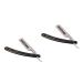 Angoily 2 pieces 66 razor made of steel clothing razor Razor For men razor for eyebrows women razor hairdressing shavers of straight razor old -fashioned scraper