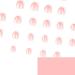 French Tip Stick on Nails - 24pcs Pink Extra Short Square with White Tips - Buy Online on GoSupps.com