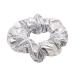 Hologram Metallic Silver Hair Scrunchies Set - 6 Pcs Ponytail Holders for Gym Dance Parties - Buy Online on GoSupps.com