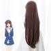 Tohru Cosplay Wig | 2019 Fruits Basket Long Brown Straight Hair with Bangs | Halloween Anime Costume Accessory - Buy Online on GoSupps.com