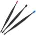 Soft Silicone Double Head Micro-bristle Ear Cleaner - Reusable Double Rotating Ear Pick for Ear Wax Removal - 360 Degree Rotation - Black - Buy Online on GoSupps.com