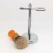 Premium Razor Holder & Shaving Brush Rack for Men | Finest Roof Hair 2.9x6 inches Silver | Perfect Shaving Accessories - Buy Online on GoSupps.com