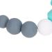 BPA-Free Green Baby Nursing Necklace with Round Hexagonal Beads - Portable Teething Toy for Babies and Toddlers - Buy Online on GoSupps.com