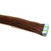 Tape In/On 100% Human Hair Remy Hair Extensions Hair Extension 2.5g / Weft (50cm - 10 Wefts - #4 Chocolate Brown)