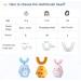 U-Shaped Kids Electric Toothbrush | Whole Mouth Baby Toothbrush (2-6 Year) - Pink - Buy Online on GoSupps.com