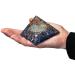Violet Orgone Pyramid with Multicolored Flower of Life - Energy Healing & Spiritual Wellness | International Shipping - Buy Online on GoSupps.com