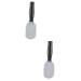 Healeved 2 Pcs Remover Metal Scraper Metal Spatula Exfoliator for Feet Dead Skin Remover Foot Scrubber Remover Exfoliating Scrub Stone Roller Empty Foot with White