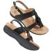 FUDYNMALC Orthotic Flip Flops for Women Comfortable Plantar Fasciitis Sandals For Flat Feet with Arch Support Casual Gladiator Orthopedic Walking Thong Sandals 9 Black