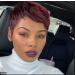 Qingcheng Short Wavy Wine Red Pixie Cut Wig for Black Women | Synthetic Short Haircuts QC-1023 - Buy Online on GoSupps.com