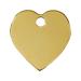 RedDingo brass pet tag small "Heart" Small