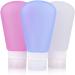 Amosfun 2pcs Leakproof Travel Containers Silicone Travel Bottles Leakproof Containers Shower Gel Bottle Size 1x2pcs Pinkx2pcs - Buy Online on GoSupps.com