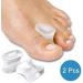 FXJ 2PCS Silicone Toe Separator Aligner & Protector - Bunion Corrector & Straightener for Curled Toes - Buy Online on GoSupps.com