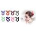 20 Cute Rabbit Ears Hair Bands - Elastic Ponytail Holders for Women & Girls - Colorful Stretch Hair Ties & Accessories - Buy Online on GoSupps.com