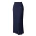 Sanahy Womens Basic Foldable High Waist Regular Maxi Skirts Bodycon Solid Skirt Floor Length Maxi Lounge Skirt Beach Boho Party L Navy