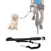 ifcow bicycle dog leash hands-free dog bicycle coach leash dog bike leash distance holder for training training jogging cycling black