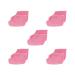 5 Set of Professional Paraffin Wax Therapy Terry Cloth Booties for Feet Spa Pedicure 5 Set of (Pink)