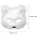 Packove Synthetic Fur White Fox Masks - 2 Piece Thermal Cosplay Half Face Costumes | Wolf and Tierkelzkatmasken Props - Buy Online on GoSupps.com