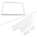 Square Plastic Clip Frame for Embroidery & Cross-Stitch | Universal 43.1x43.1cm Frame for Quilting, Needlepoint & Silk-Painting - Buy Online on GoSupps.com